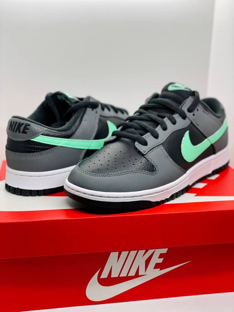 Кроссовки Nike Dunk LOW 'BLACK GREEN GLOW' (FB3359-001)