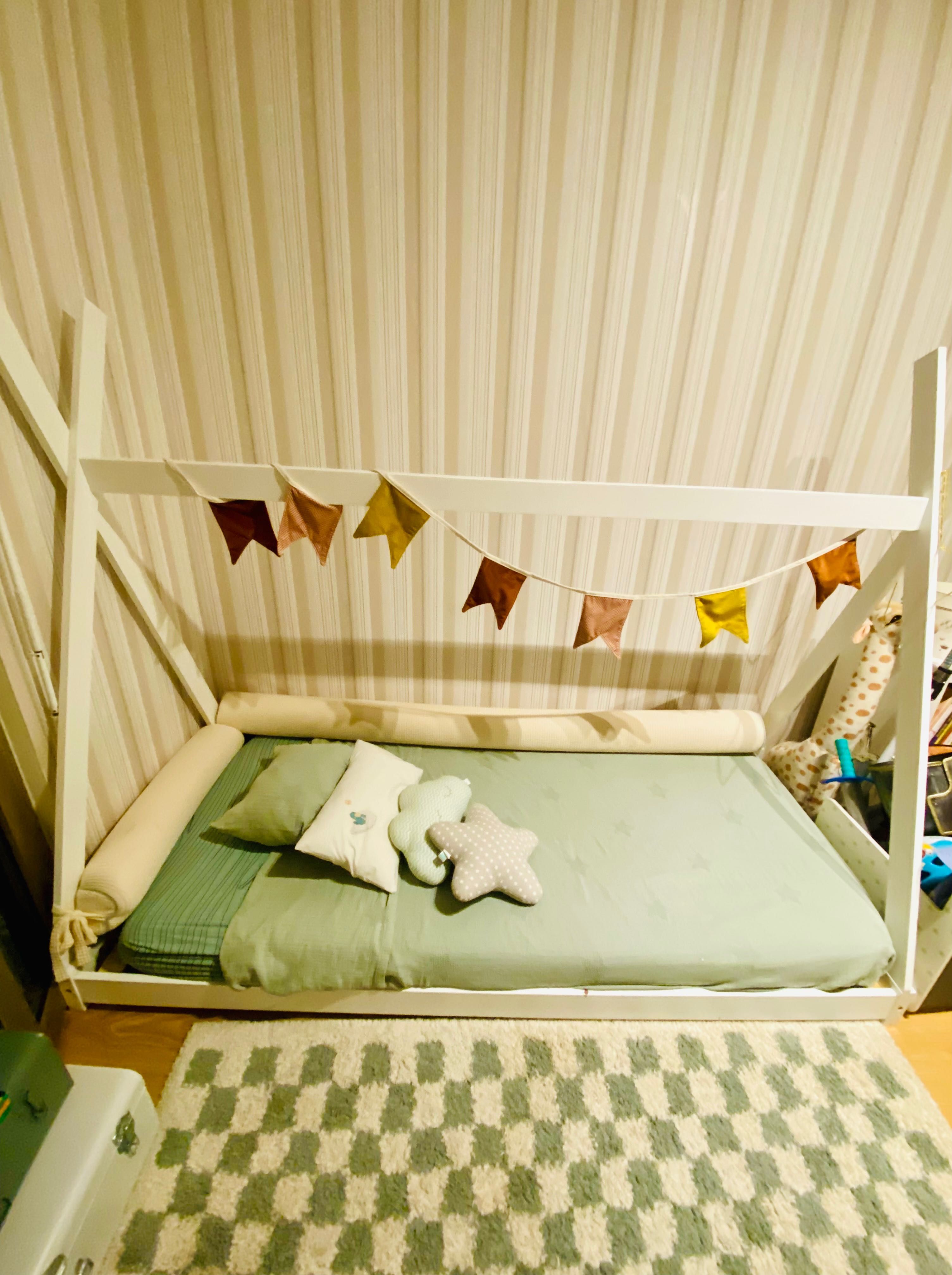 Cama Tipi 90x200 cm branco mate