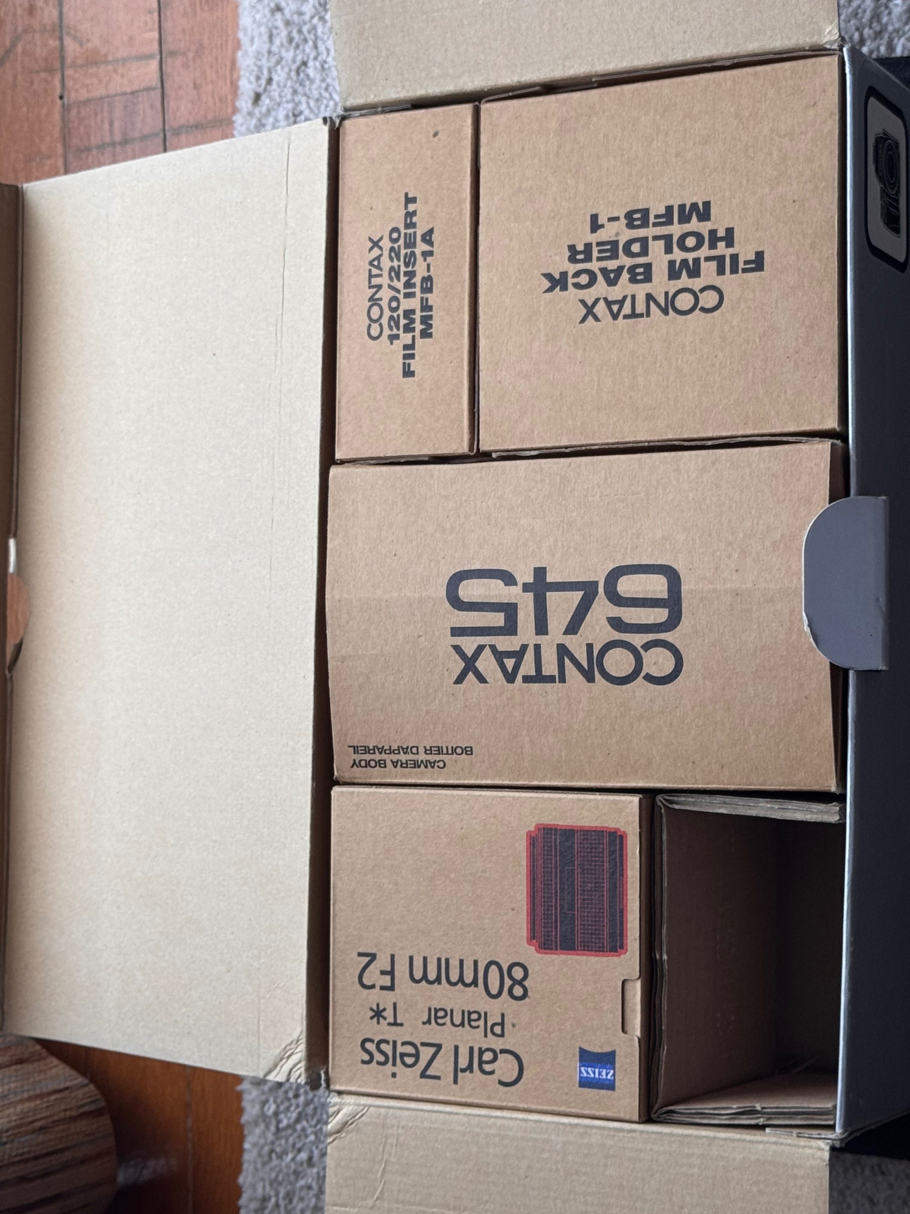 contax 645 corpo e lentes