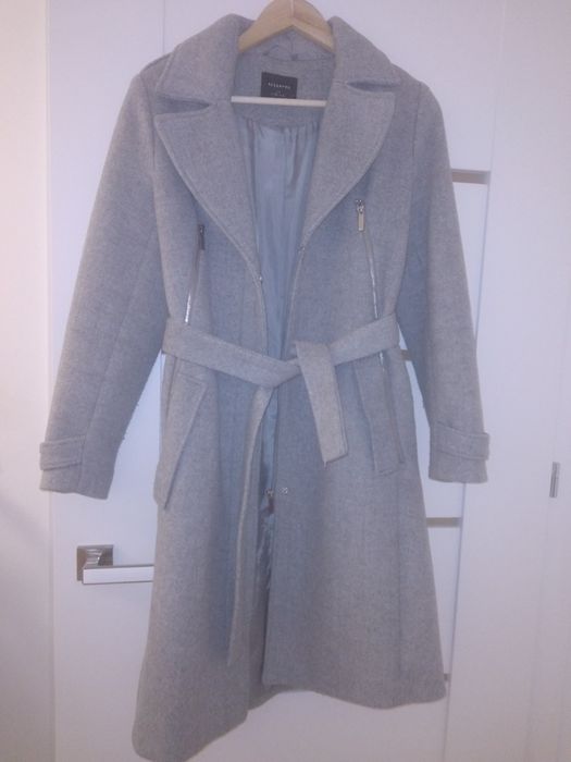 Płaszcz szary damski Reserved 36 rozmiar