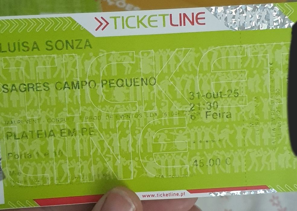 Bilhetes Luísa sonza
