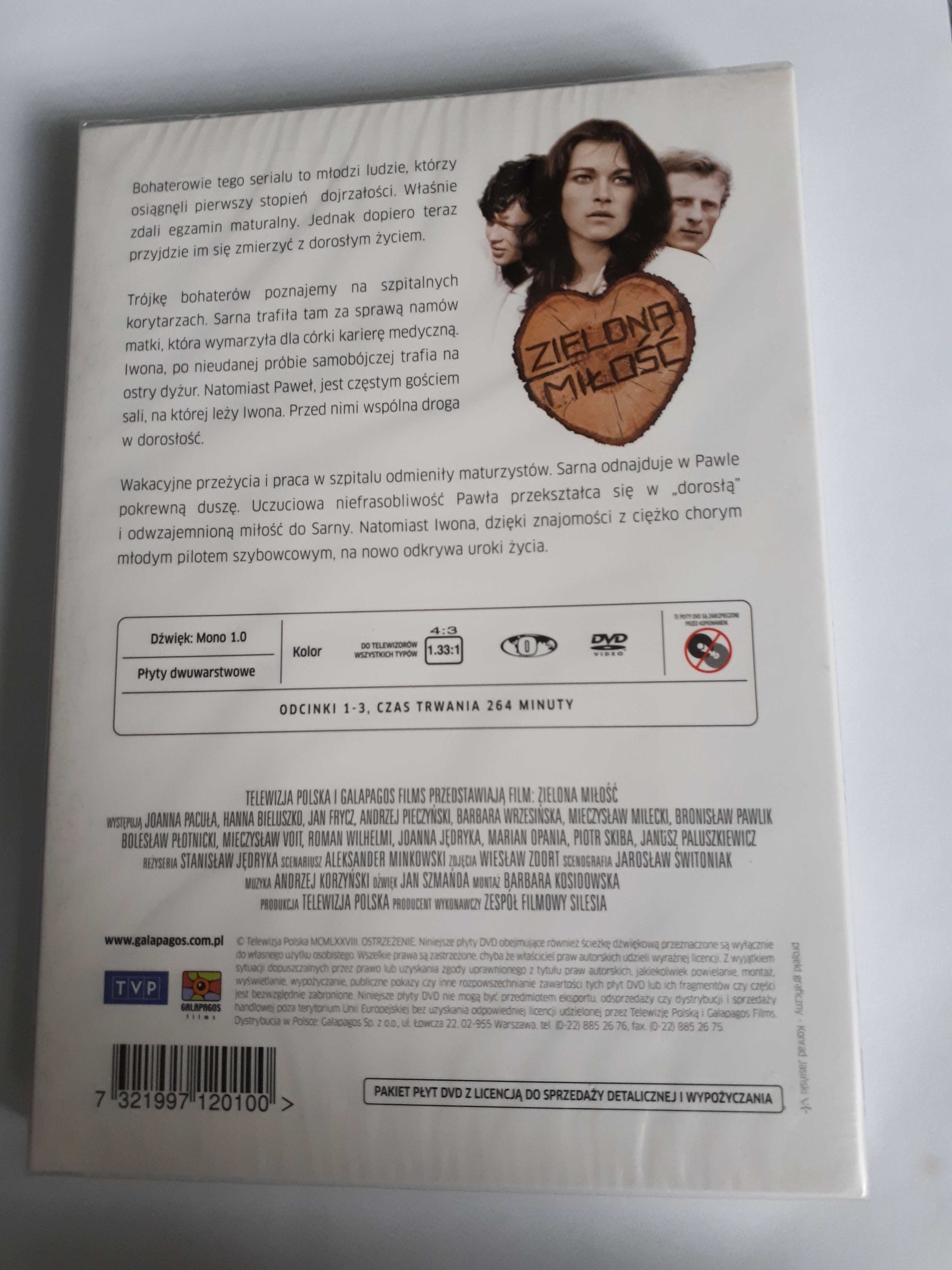 Zielona miłość Joanna Pacuła 2 DVD folia