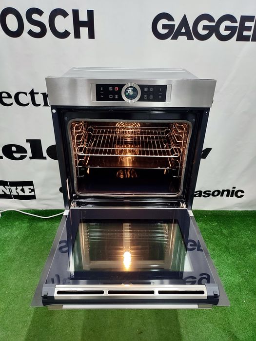 Вбудований духовий шкаф Bosch Serie 8 піроліз, текстовий дисплей A+++