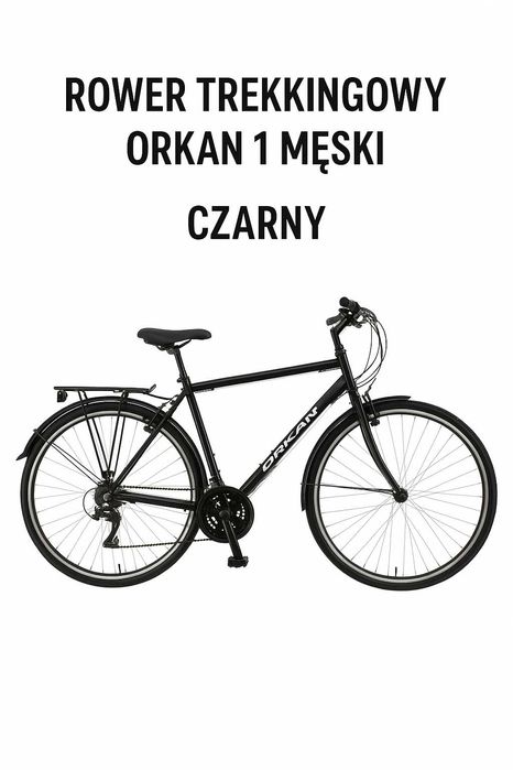 Sprzedam używany rower trekkingowy ORKAN 1 – męski, czarny