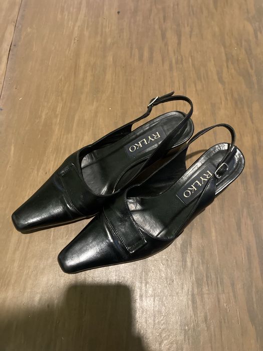 Buty na obcasie, RYŁKO, czarne, 36,5