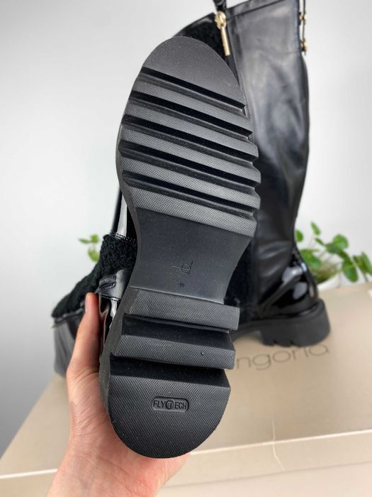 NOWE czarne złote buty kozaki eva longoria r. 40 n17p
