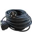 PRZEDŁUŻACZ BUDOWLANY OGRODOWY 30m 3X2,5mm IP44 230v  czarny z klapką