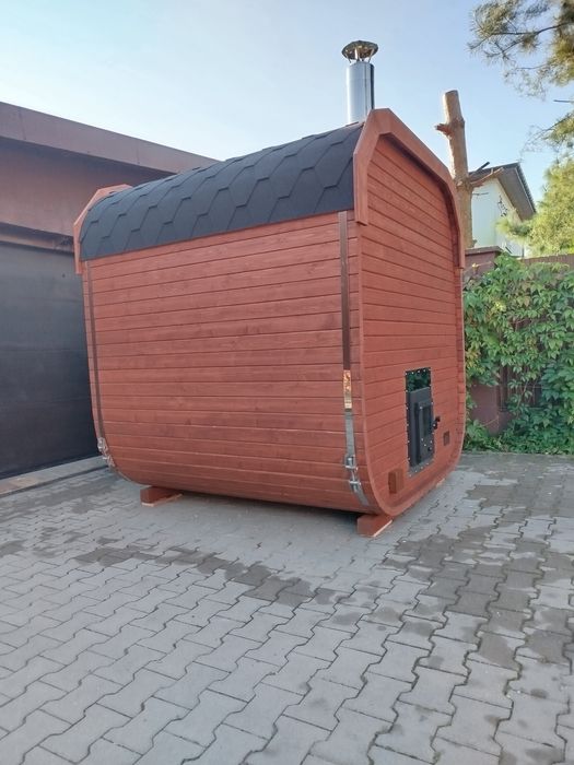 Sauna ogrodowa piec na drewno od ręki