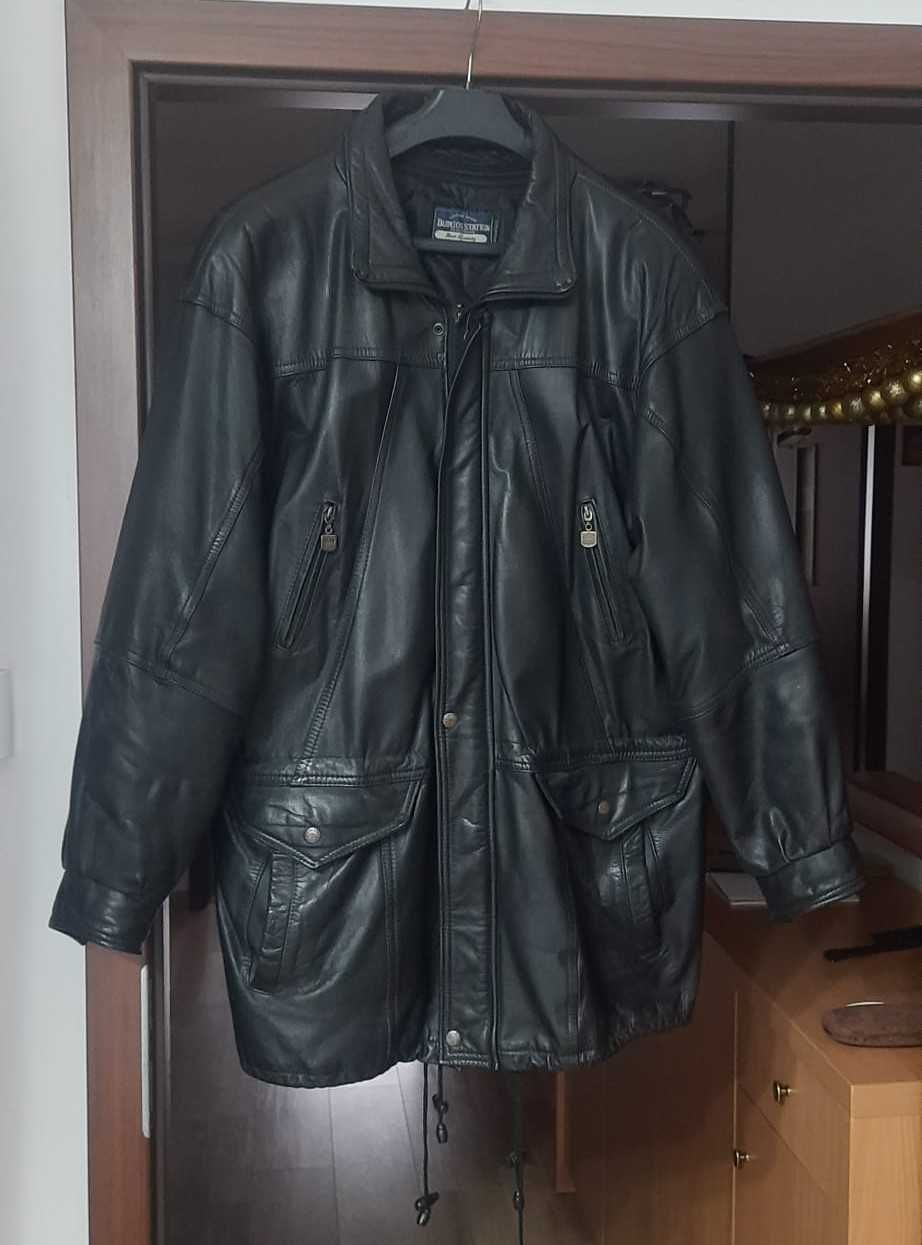 Kurtka skórzana czarna roz. XL/52-54
