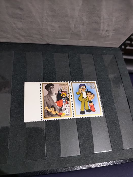 Znaczki Japonia 1997 – Osamu Tezuka, Astro Boy, Kimba – Nippon 80 ¥