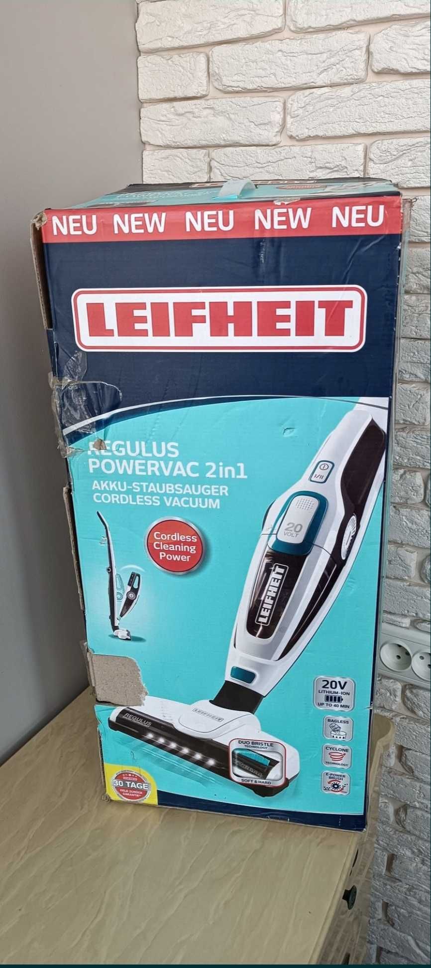 Акумуляторний пилосос LEIFHEIT Regulus PowerVac 2in1 20V пылесос