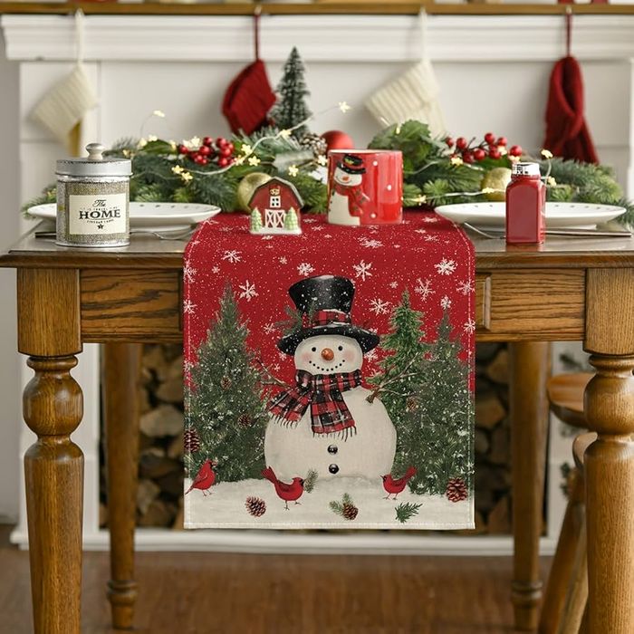 Bieżnik świąteczny zimowy 40x240cm bałwanek  Boże narodzenie BI19