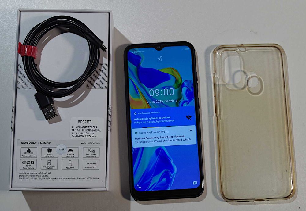 Smartfon Ulefone Note 9P 6.52" 64GB/4GB Używany Sprawny