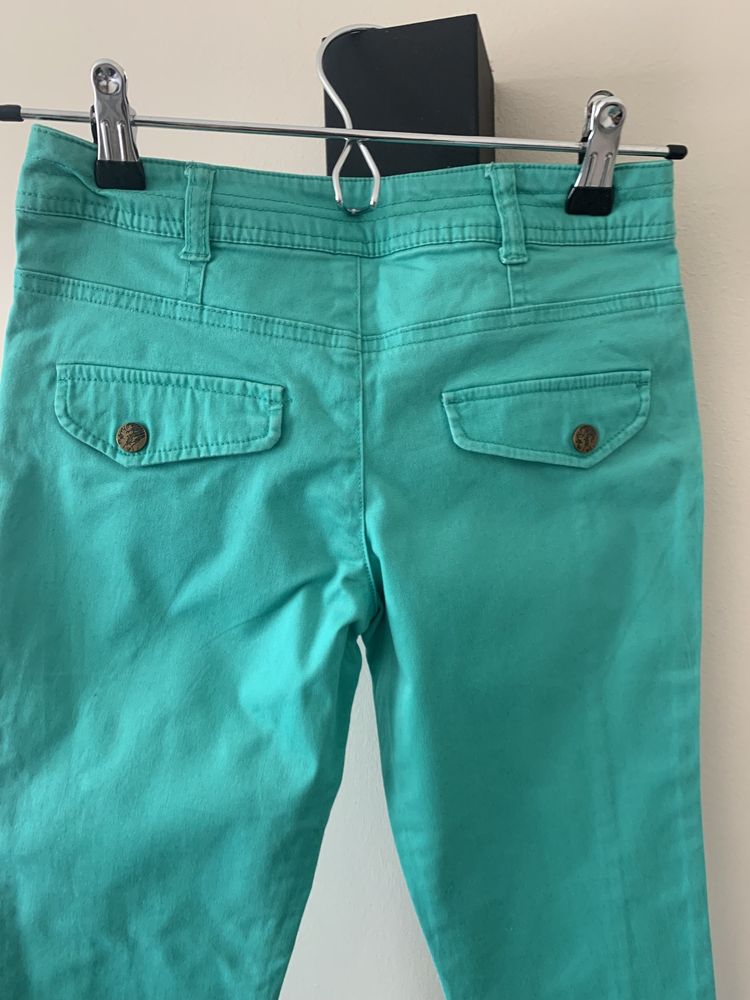 Generation spodnie 7/8 rurki skiny zielone r. r. 140 10 lat