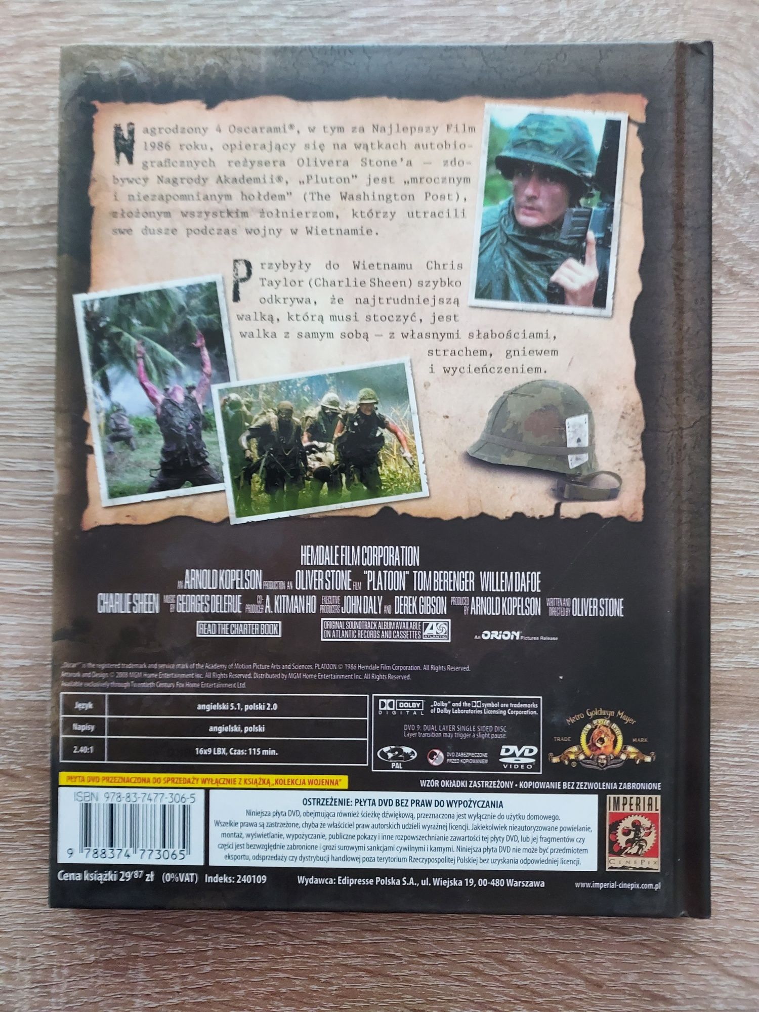 Pluton- Willem Dafoe, Charlie Sheen - Film Dvd Polski Lektor Unikat