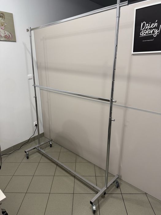 Stojak odzieżowy chromowany podwójny regulowany Stender na ubrania