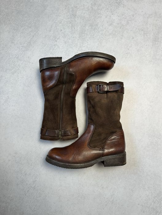 Кожаные сапоги Diesel made in Portugal женские (оригинал)