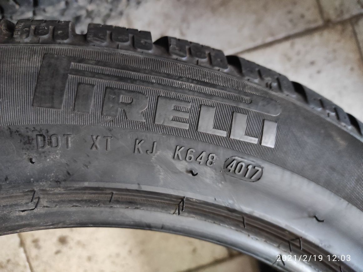 265.45.18 Pirelli 2шт зима БУ склад шины резина из Европы