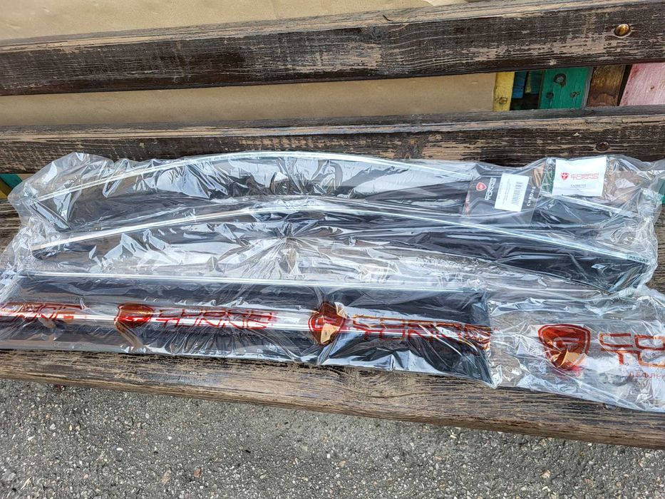 Дефлектори з хромнакладкою на пассат б8універсал