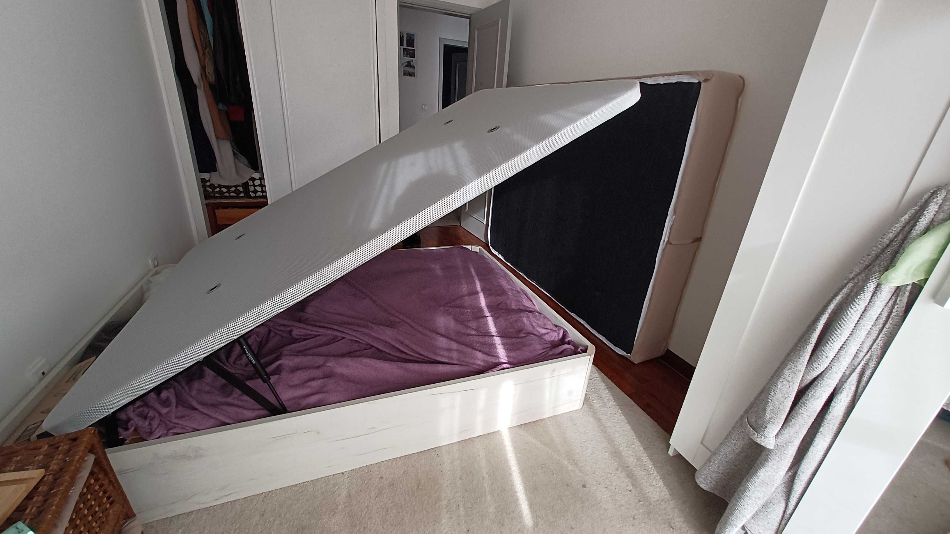 Venda Urgente! Cama com arrumação + colchão