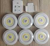 Lampka LED dotykowa 6 szt + pilot