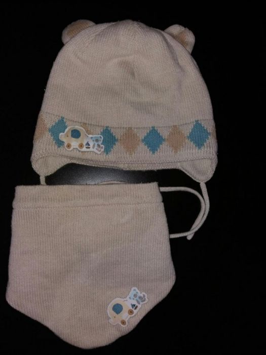 Czapka zimowa + szalik (chustka) coccodrillo r. 50