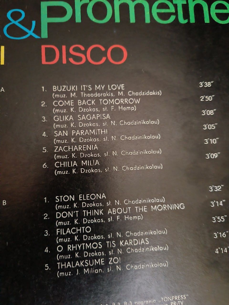Eleni And Prometheus - Buzuki Disco Płyta Winylowa