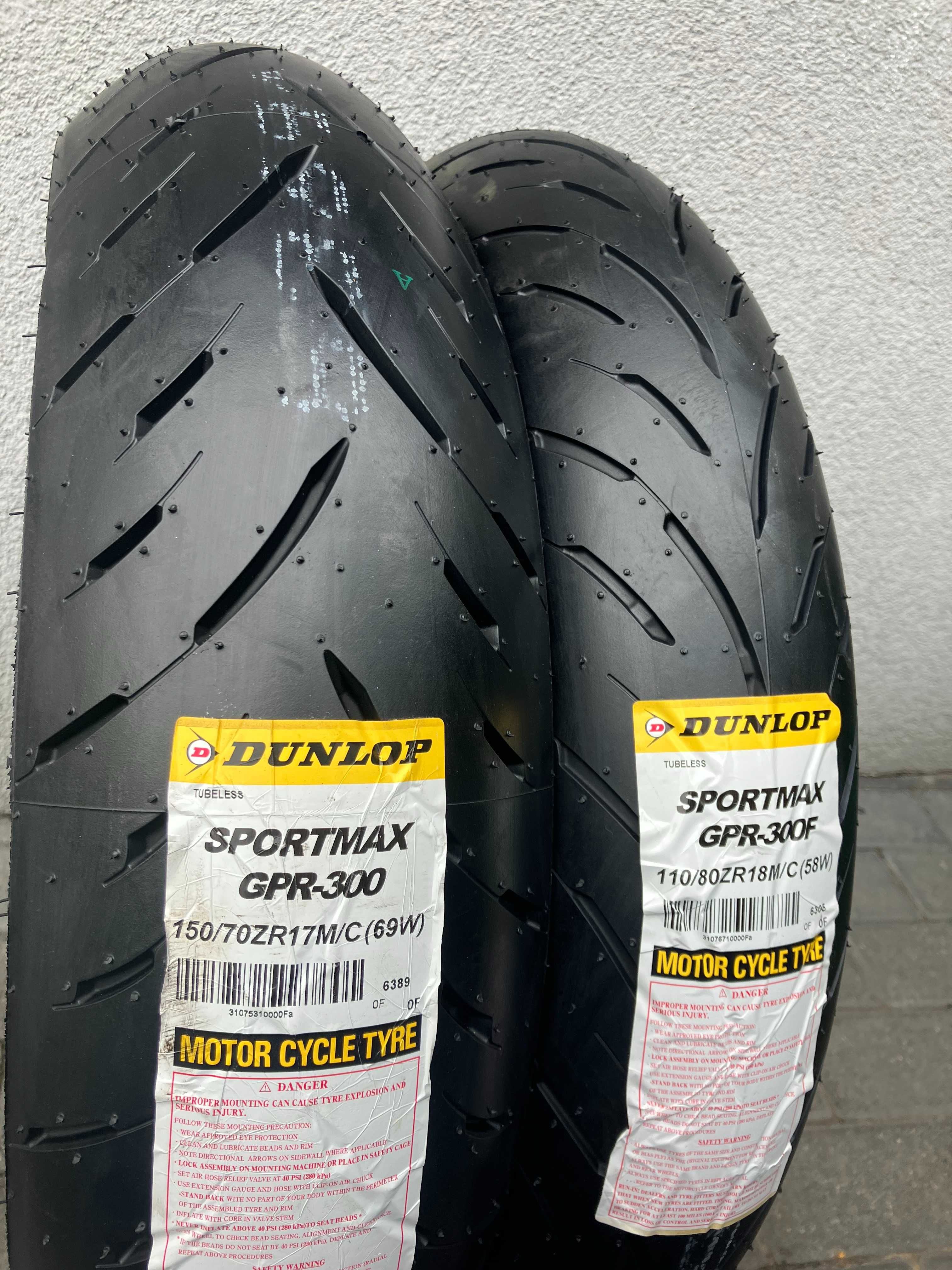 Komplet 150/70ZR17 + 110/80ZR18 Dunlop SPORTMAX GPR300 TL 2022