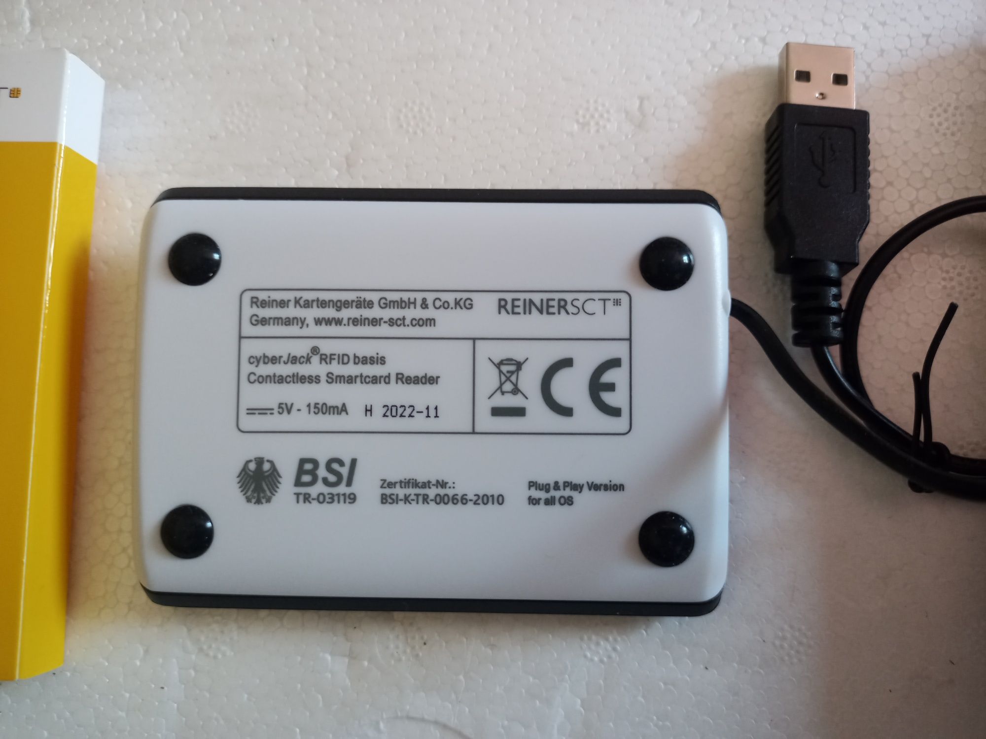 Зчитувач смарт-карток Reiner SCT CyberJack RFID Basis nPA