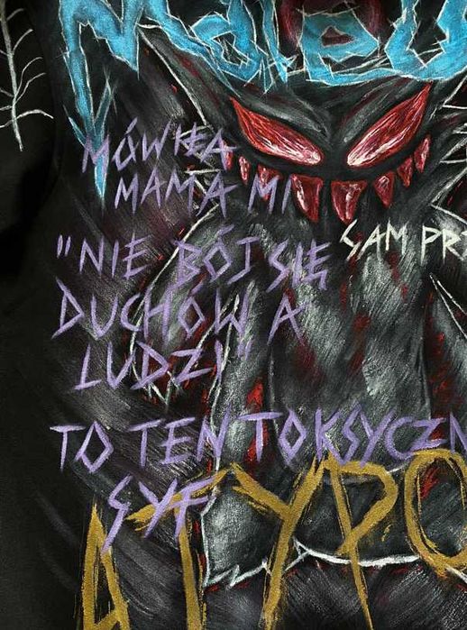 NOWA czarna bluza z kapturem i kieszenią H&M L elementy GUGU Szpaku