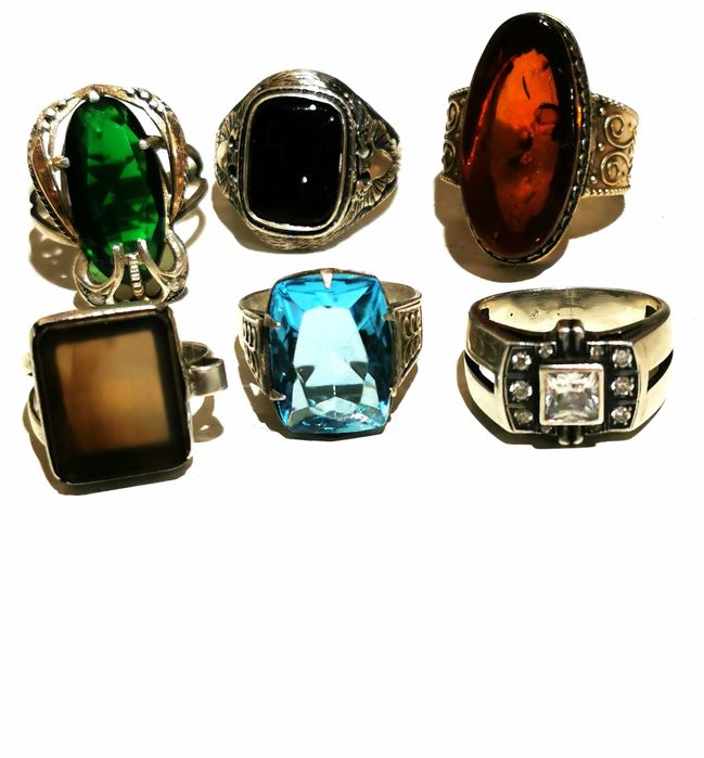 Перстни серебро винтаж  СССР