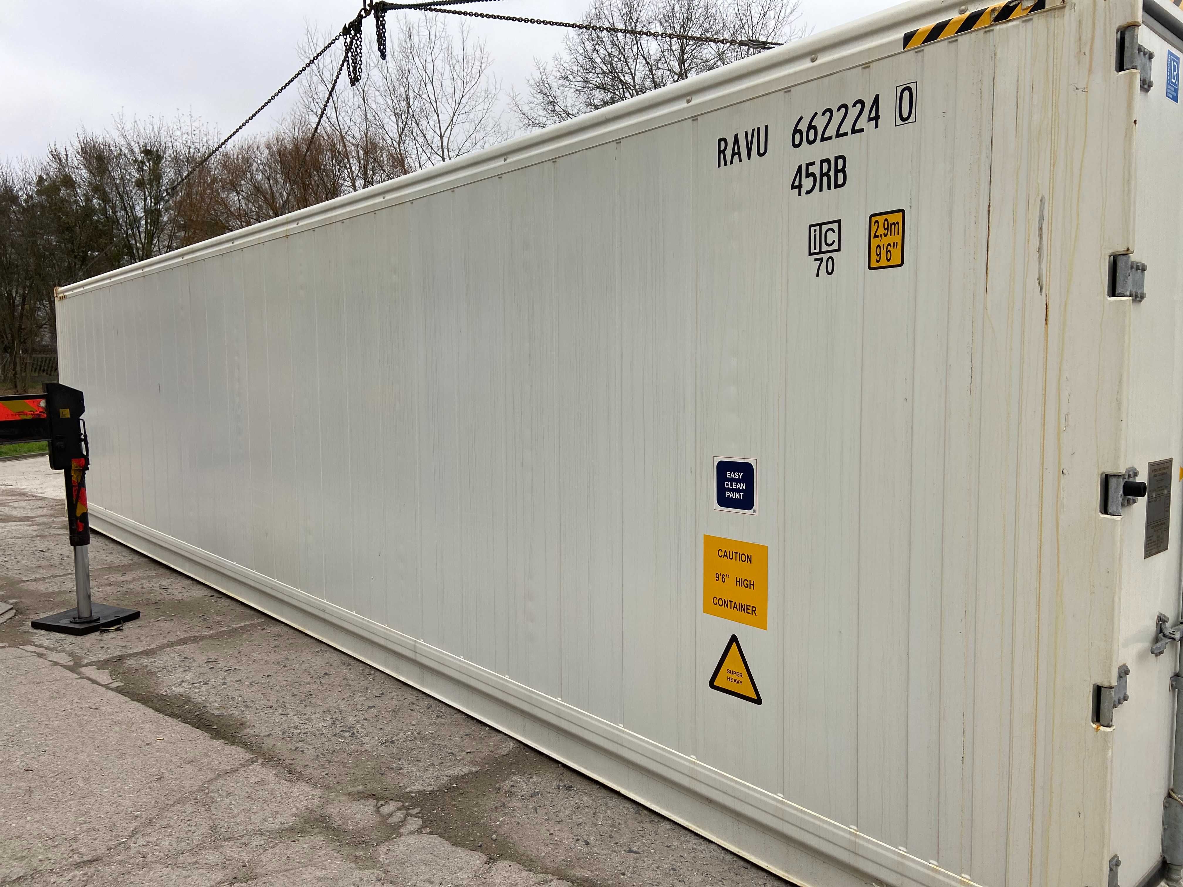 Wynajem kontenera chłodniczego chłodnia  40'HCRF 12m mroźnia / KK
