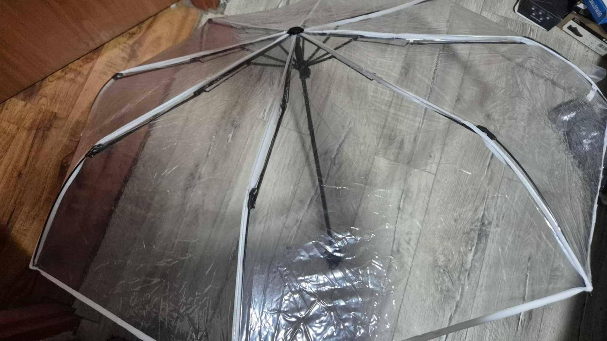 Parasol przeciwdeszczowy kopuła przezroczysty PCW