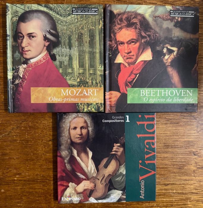 3 CDs Música Clássica - Mozart, Beethoven, Vivaldi