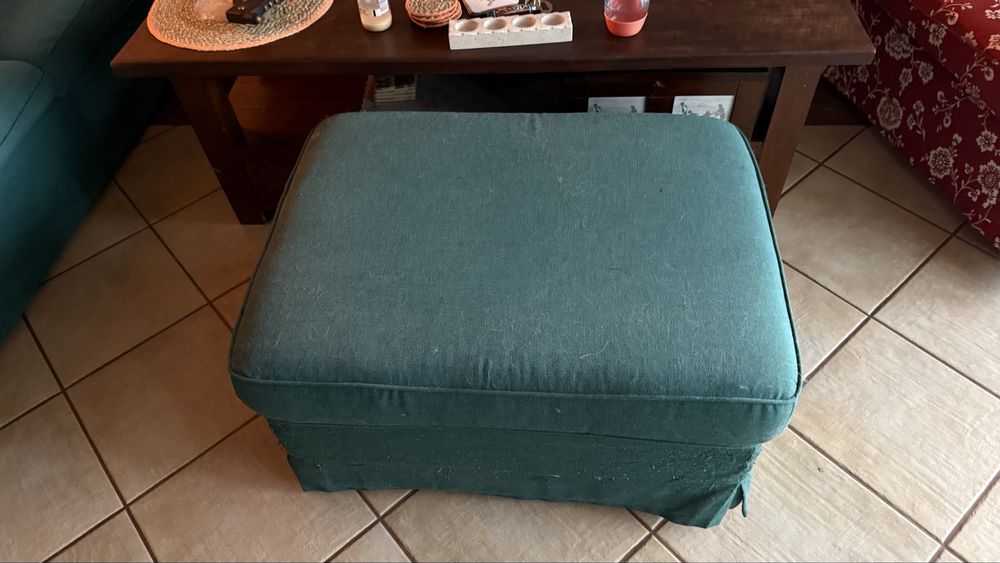 Komplet sof 3+2 pufa i fotel ikea ektorp + pokrowce extra