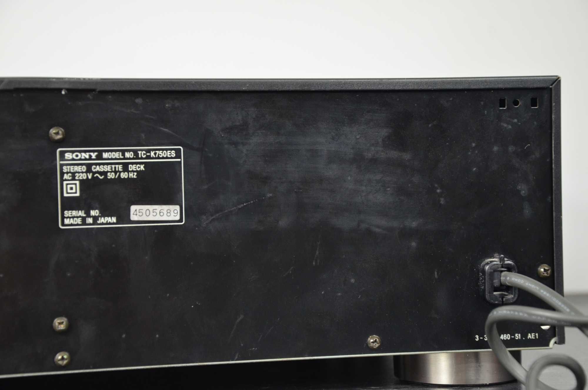 Magnetofon kasetowy Sony TC-K750ES czarny Oryginał Okazja