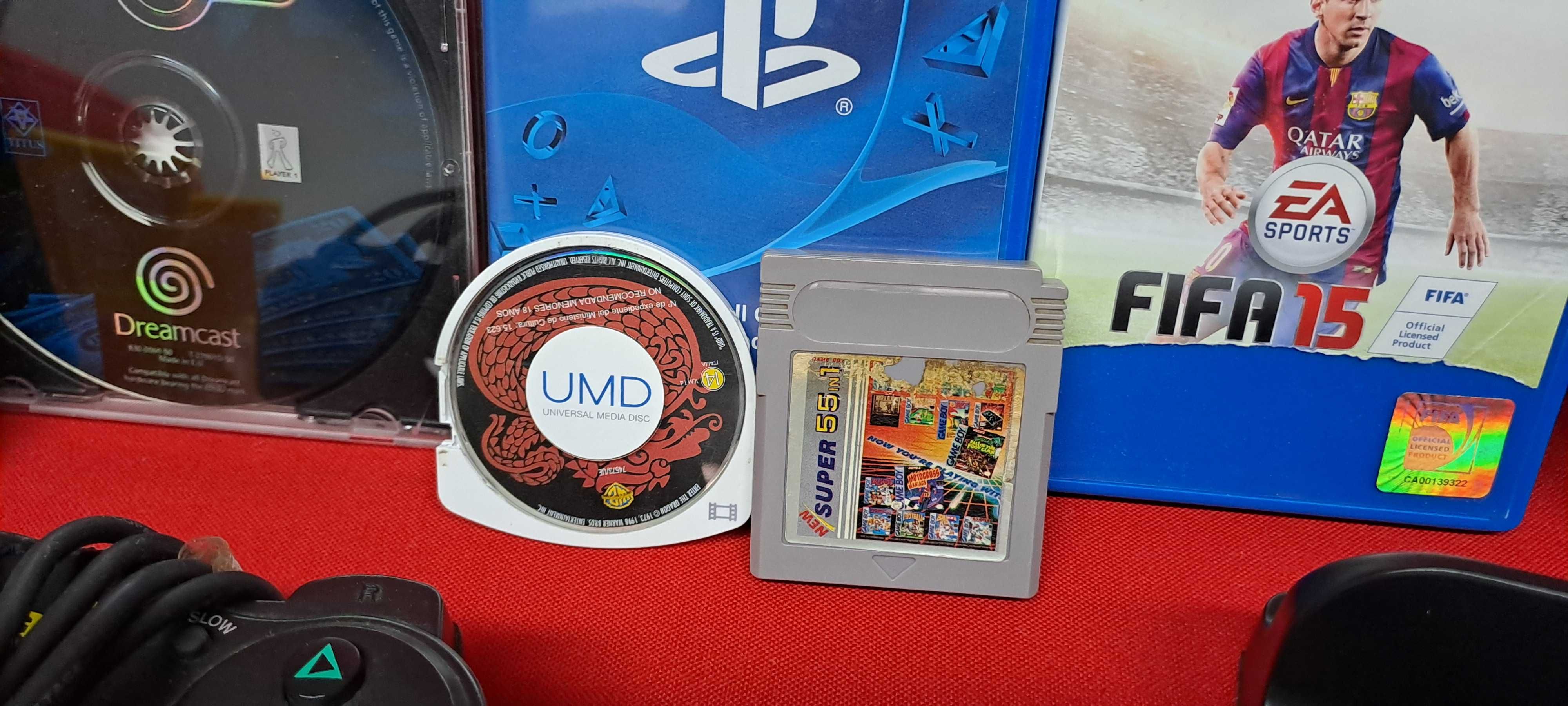 Jogos, Bolsas, Shells: GameCube, Gameboy, Dreamcast, PSP
