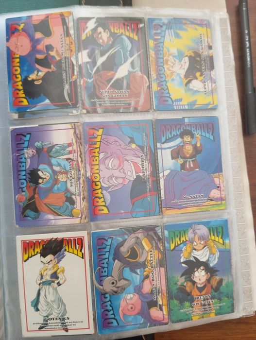 DragonBall Z caderneta c/cartas