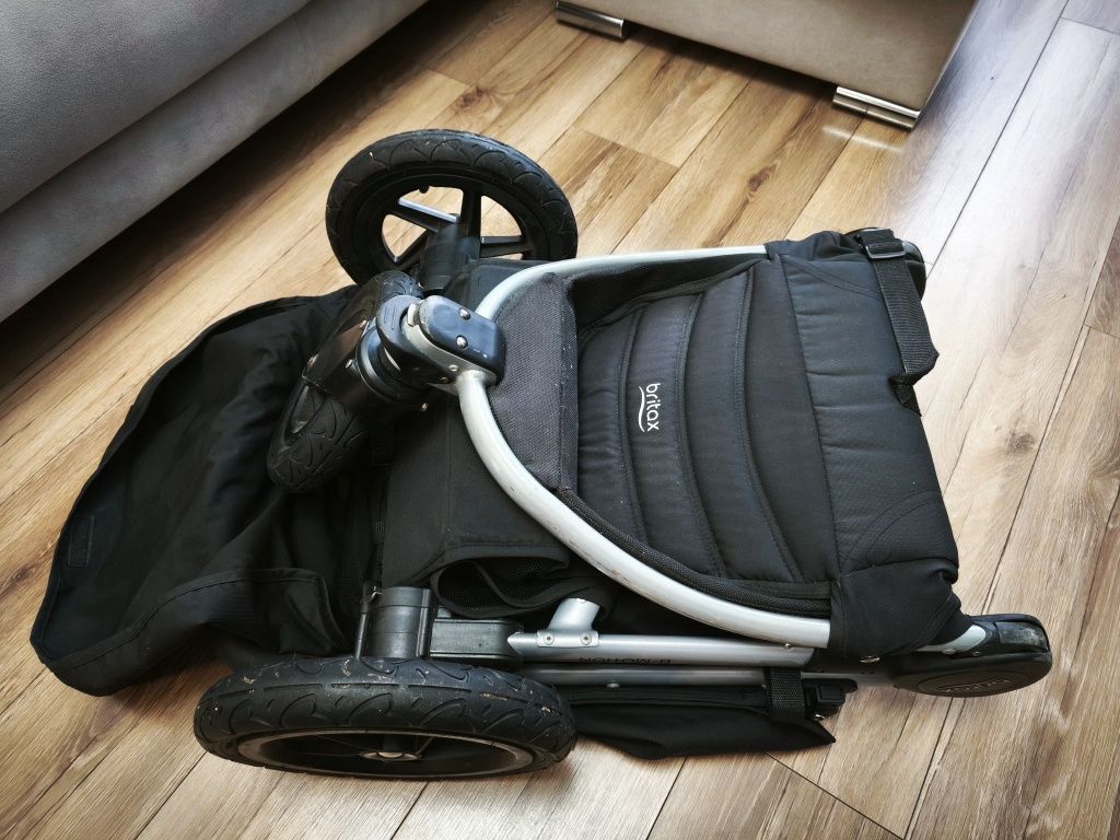 Wózek spacerówka trójkołowy britax b-motion z gondolą