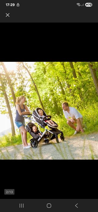 Wózek dla bliźniaków dzieci po roku gondola Hauck duet 2 spacerówka sz