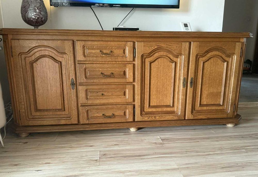 Komoda dębowa drewniana
