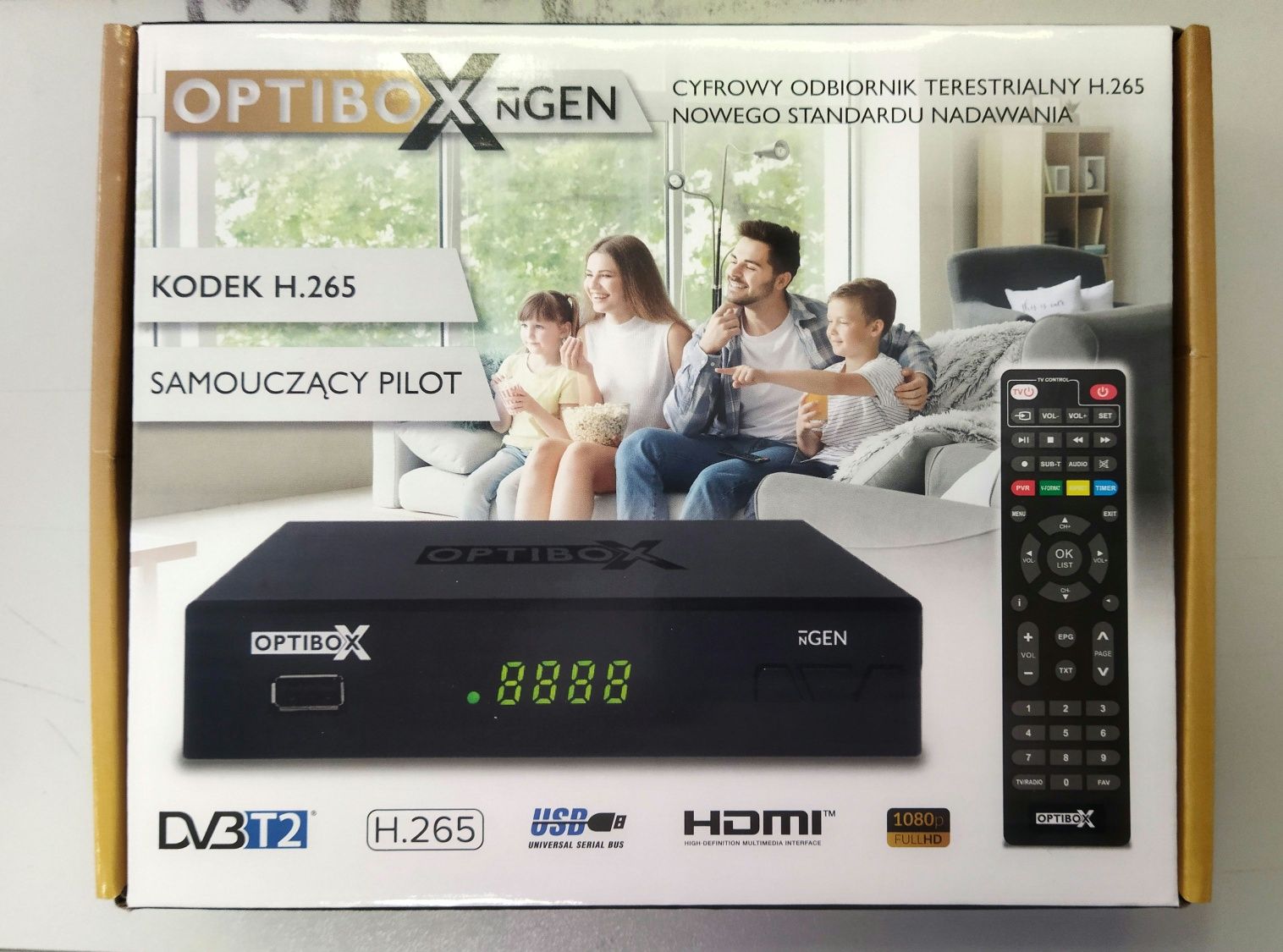 Tuner  NOWY DVB-T2 ,  do naziemnej dekoder hevc 265 mpeg4