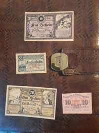 Stare przedwojenne niemieckie  ,Austriackie banknoty  4szt