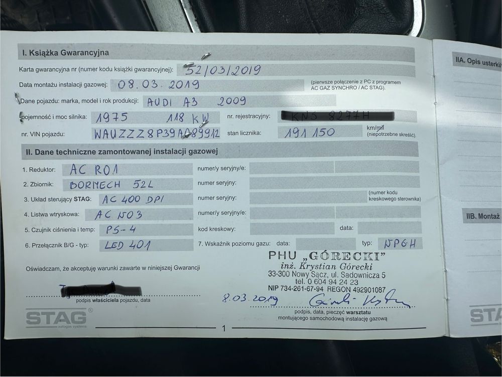 Audi a3 8p 1.8 tfsi quattro uszkodzone