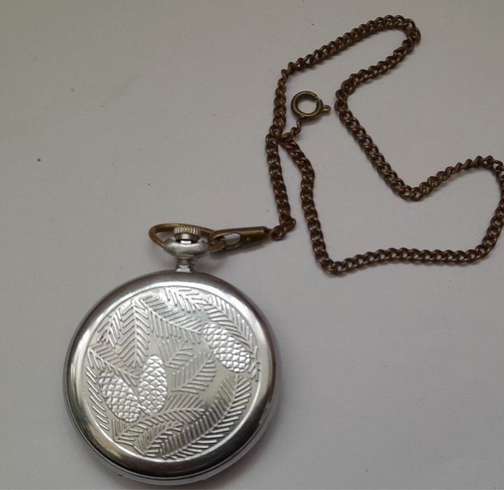 Часы карманные молния охота глухарь ссср винтаж кишеньковий годинник