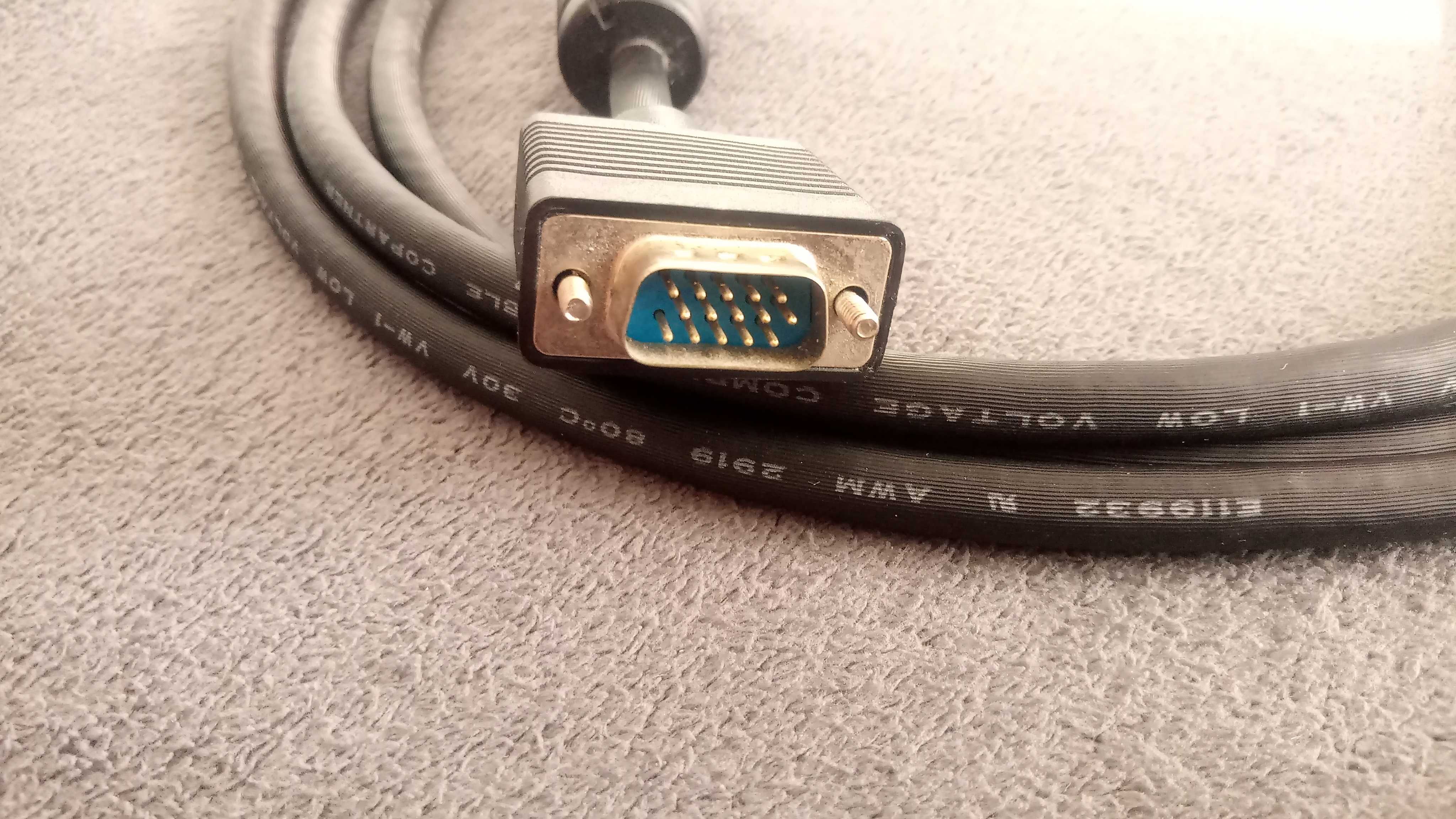 Kabel  przewód SVGA  VGA wtyk - wtyk 3m