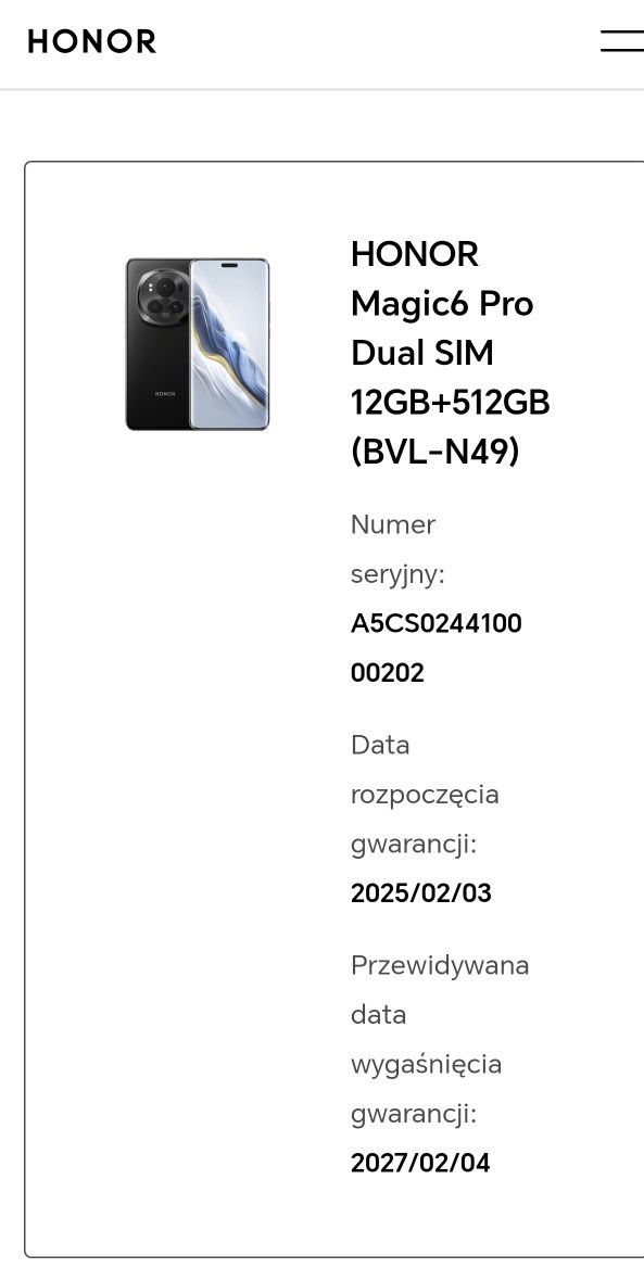 HONOR MAGIC6 PRO -  Z gw DO 2027! + komplet akcesoriów wartych  kilka