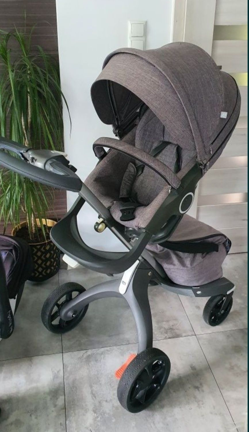 Wozek 2 w 1 2w1 stokke v5 szary modny