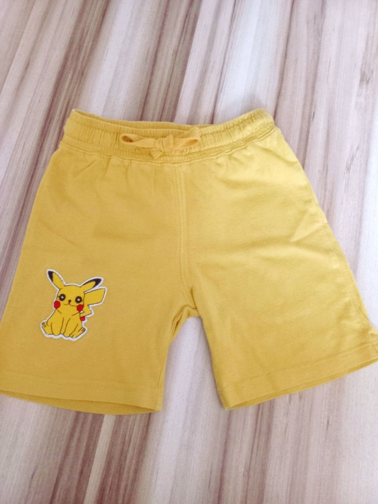 Koszulka HM Pokemon Pikachu tshirt szorty H&M zestaw 2+2