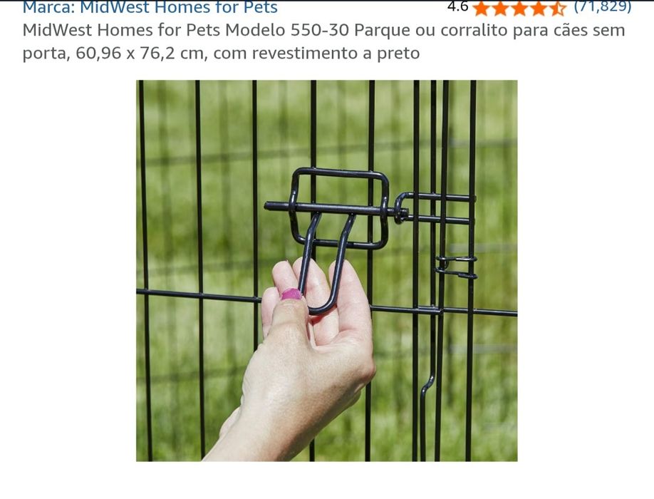 Casa/parque/ grade animais com parte superior